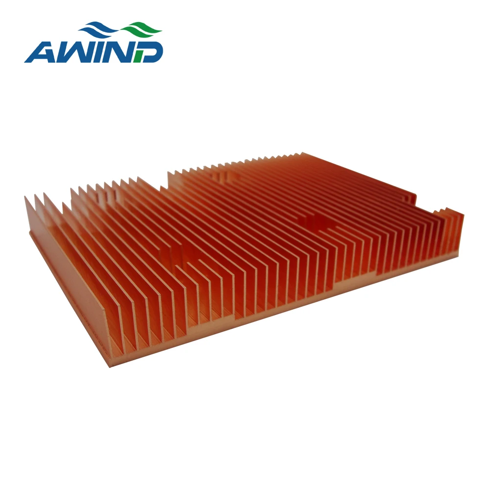 Новый дизайн, медный 1100 светодиодный радиатор с обработкой ЧПУ