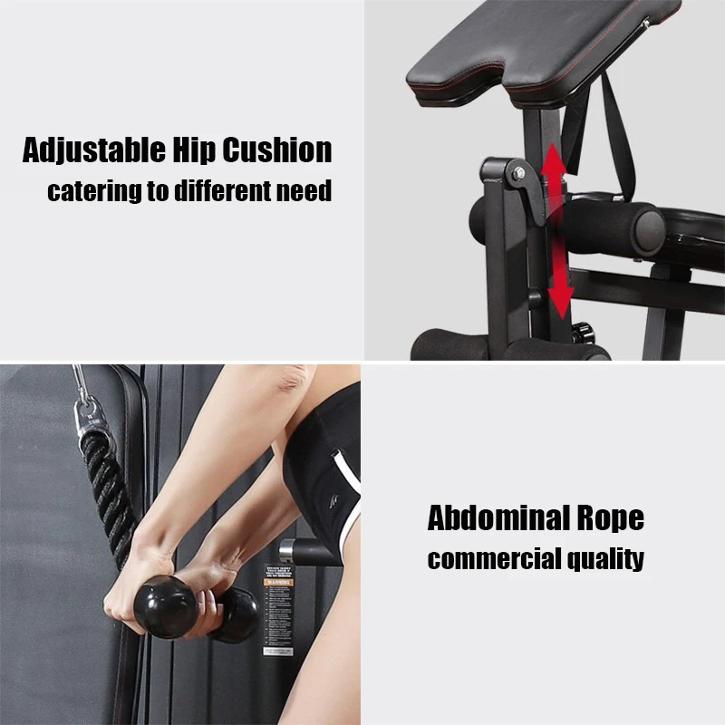 Comprehensive 3-Person Station Smith Machine Multi Fitness Home Use Professional Gym Machines