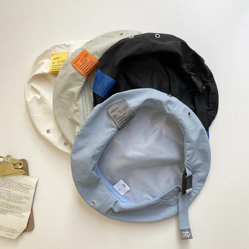 
Factory new thin patch fisherman hat casual fashion ins net red with ladies street beret 