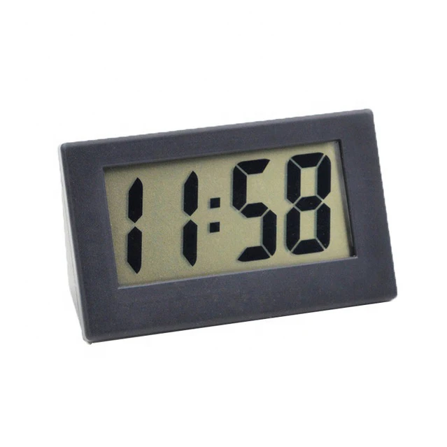 Cheap Mini Digital Car Clock Triangle Mini Digital Home Alarm Clock For Car Dashboard