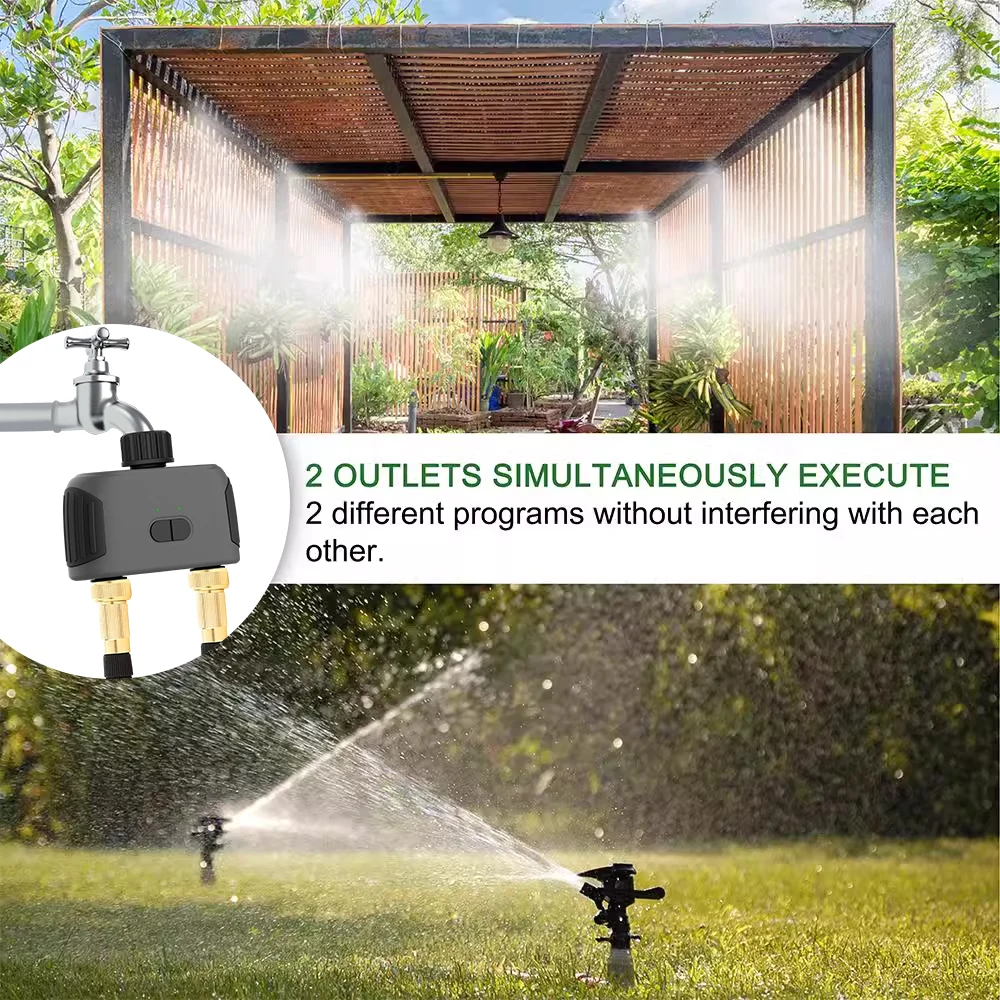 New Arrivals SGW02 Waterproof Wifi Garden Timing Irrigation Automatic Watering Device Flower Watering Controller