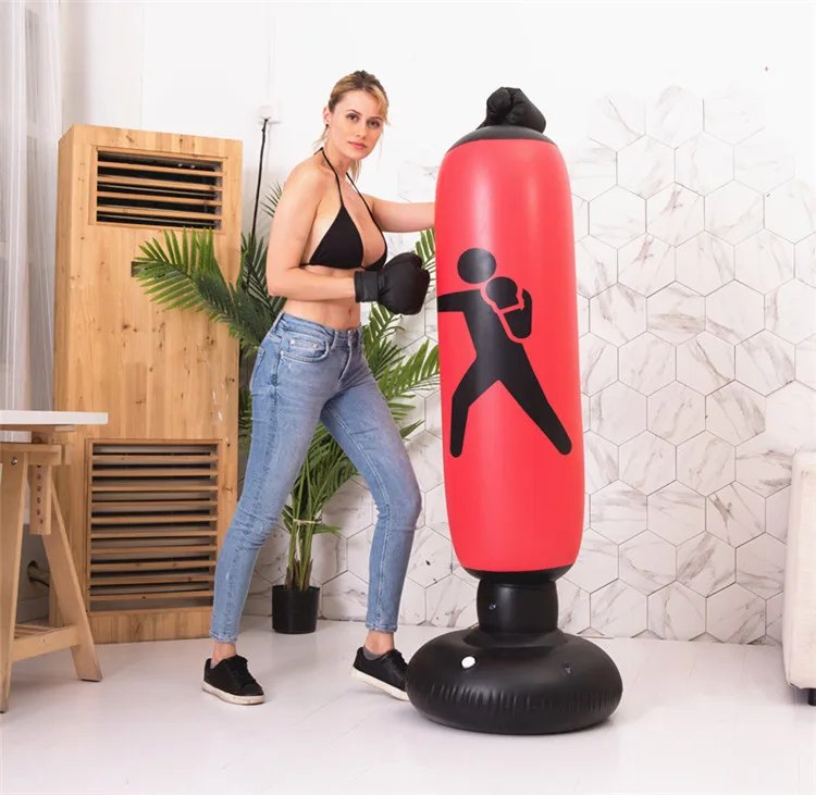 
Interactive Free Standing Kick Kids Puching Freestanding Boxing Punch Inflatable Punching Bag Dummy For Kids Children Adults 