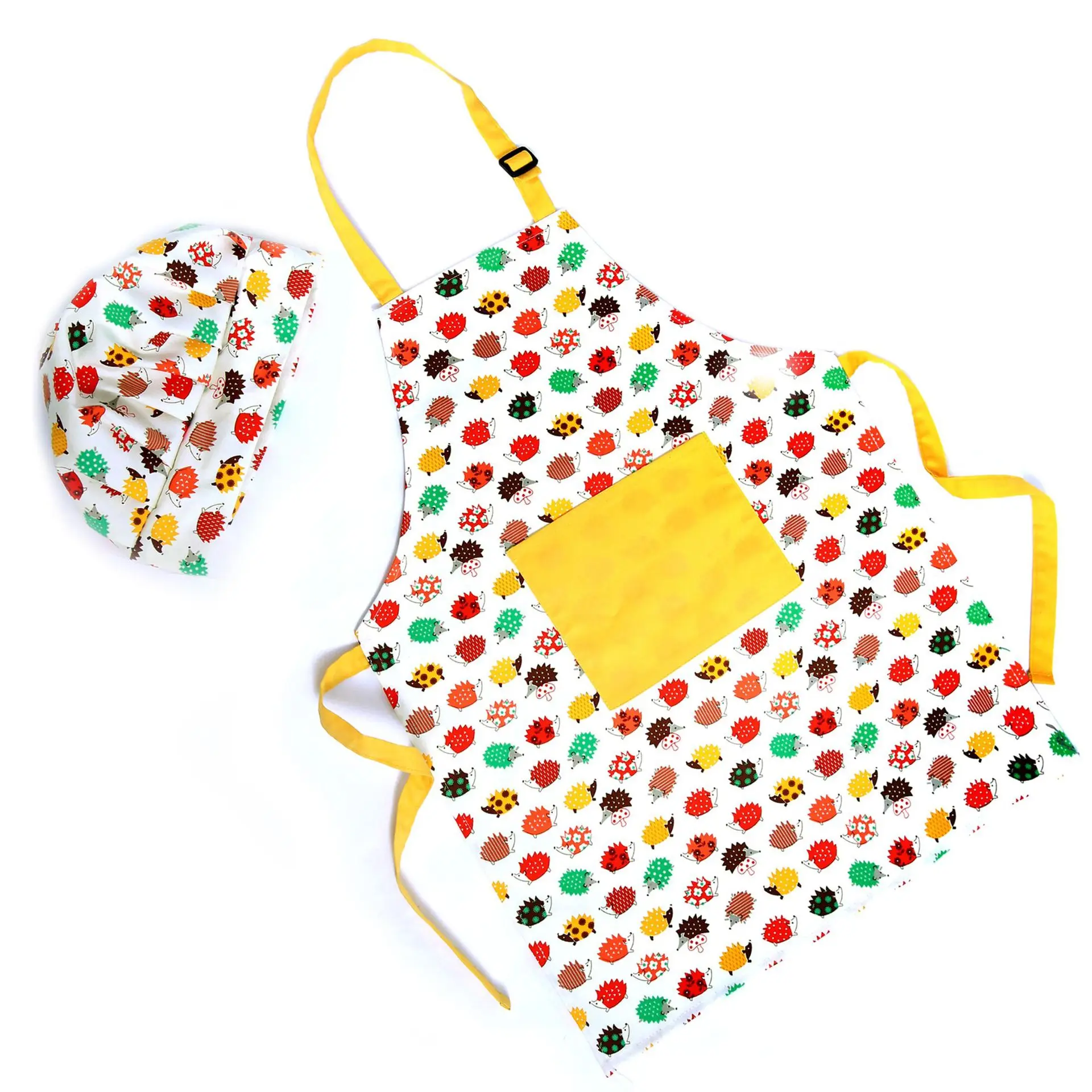 Детский фартук дети Готовить Фартуки со шляпой и регулируемый ремешок на шею для детей для приготовления пищи, картина, выпечка