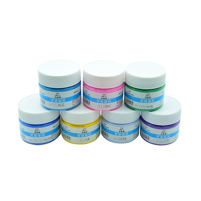 Madisi Waterproof Sun-Resistant Non-Toxic DIY Canned 100ml Acrylic Paints Pigment for Artists