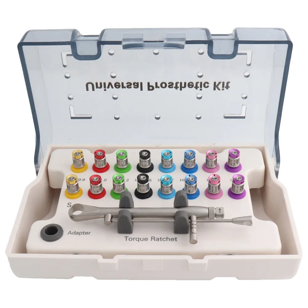 Dental implant screw driver Kit surgical manual kits with 16 drivers for Hand use Universal prosthetic set