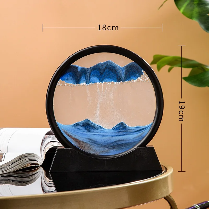 Home decorations 7 inch 3D hourglass painting  living room creative gift ornament birthday gift