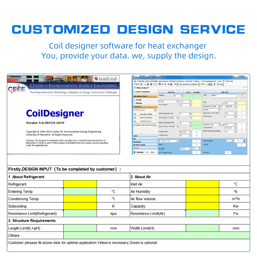 Aidear New Design original 6ct marine engine heat exchanger microchannel heat exchanger