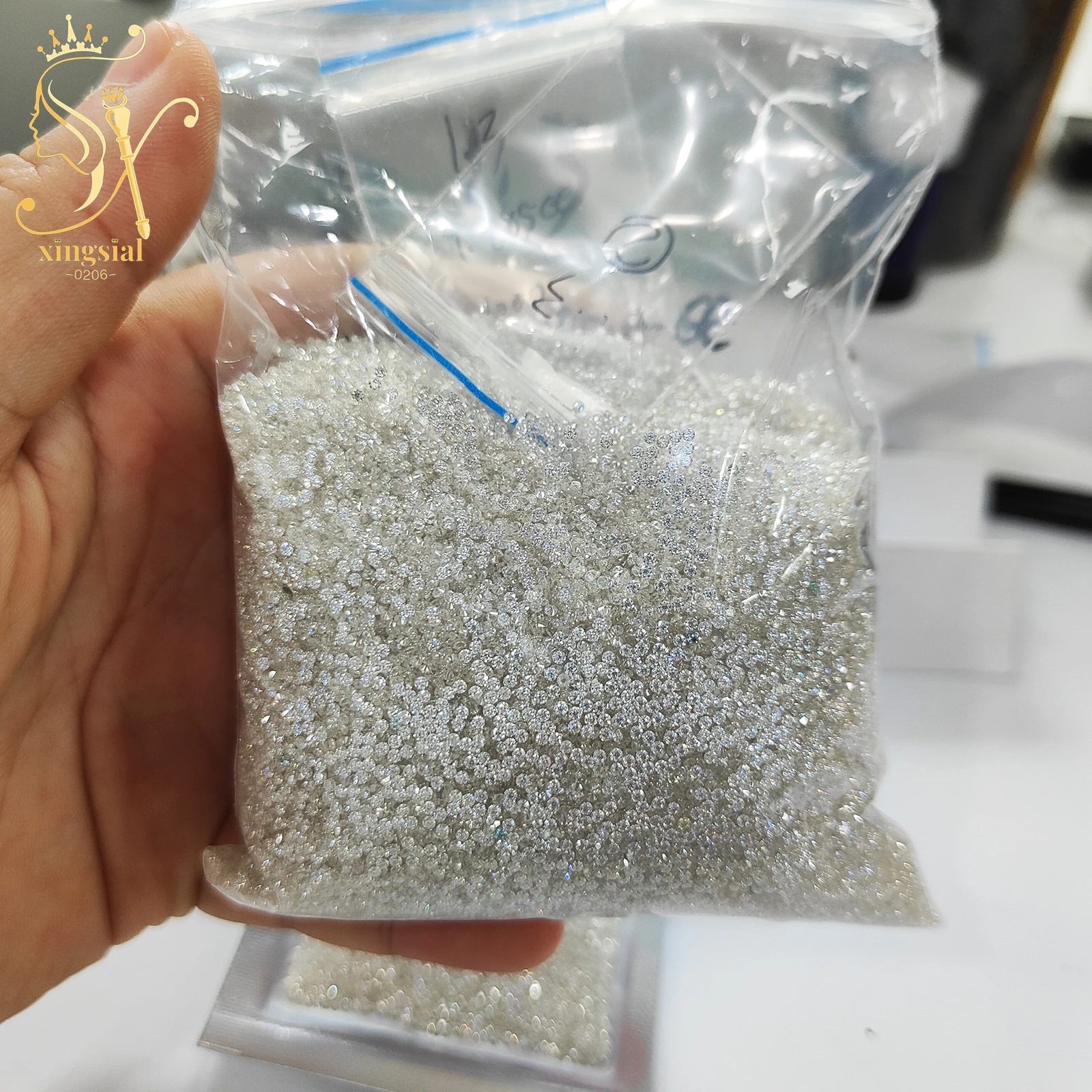 Xingsial 0 8 мм 9 1 3 заводская цена GH белый цвет круглый камень meslee Mossanite Diamond VVS небольшой размер Moissanite