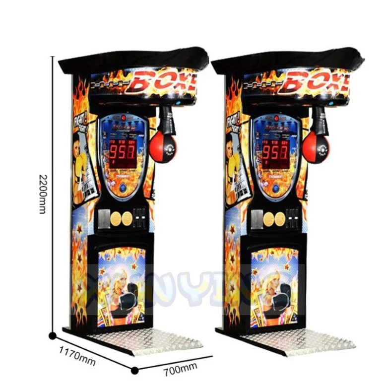 Factory Wholesale indoor arcade electronic boxing equipment coin operated amusement kick boxing boxer machine with bill acceptor