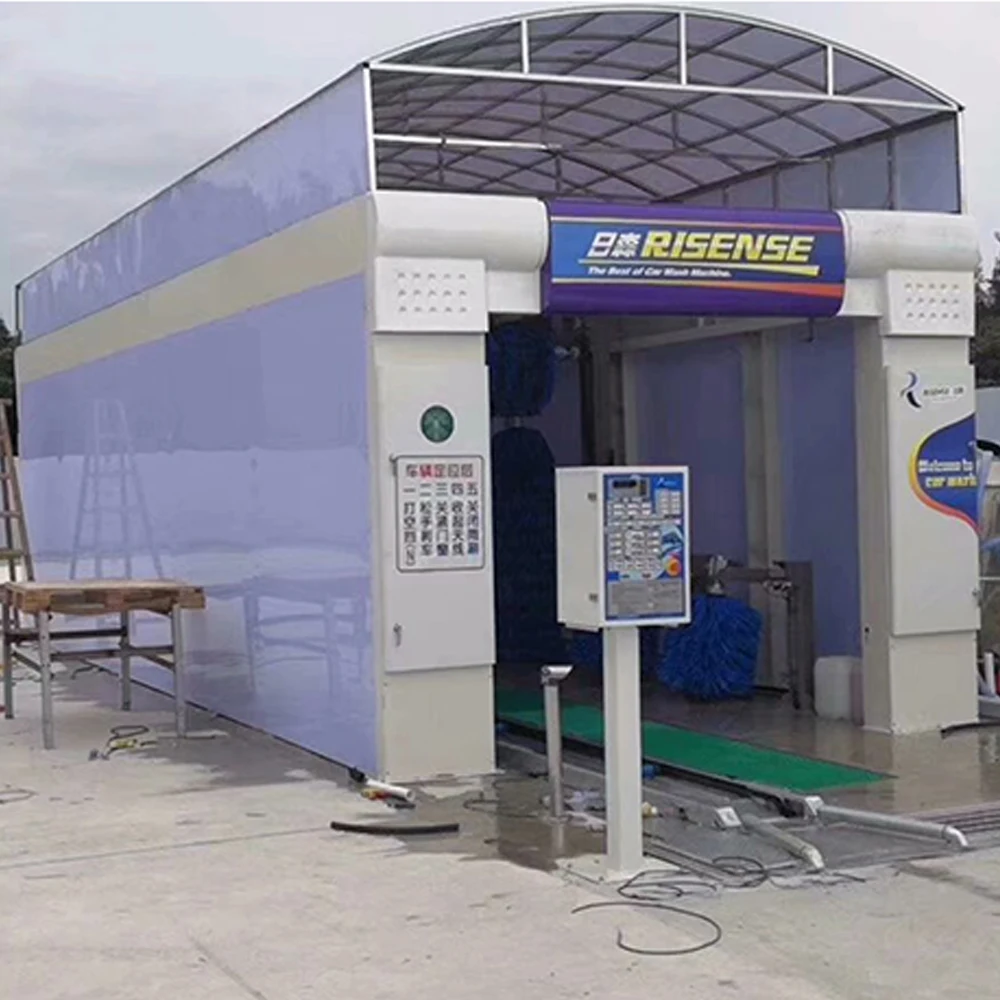 Risense CC-690 full automatic tunnel car washing machine auto with air dryer and lava shampoo