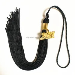 Wholesale Mixed Color Popular Graduation Tassel With Year Charm