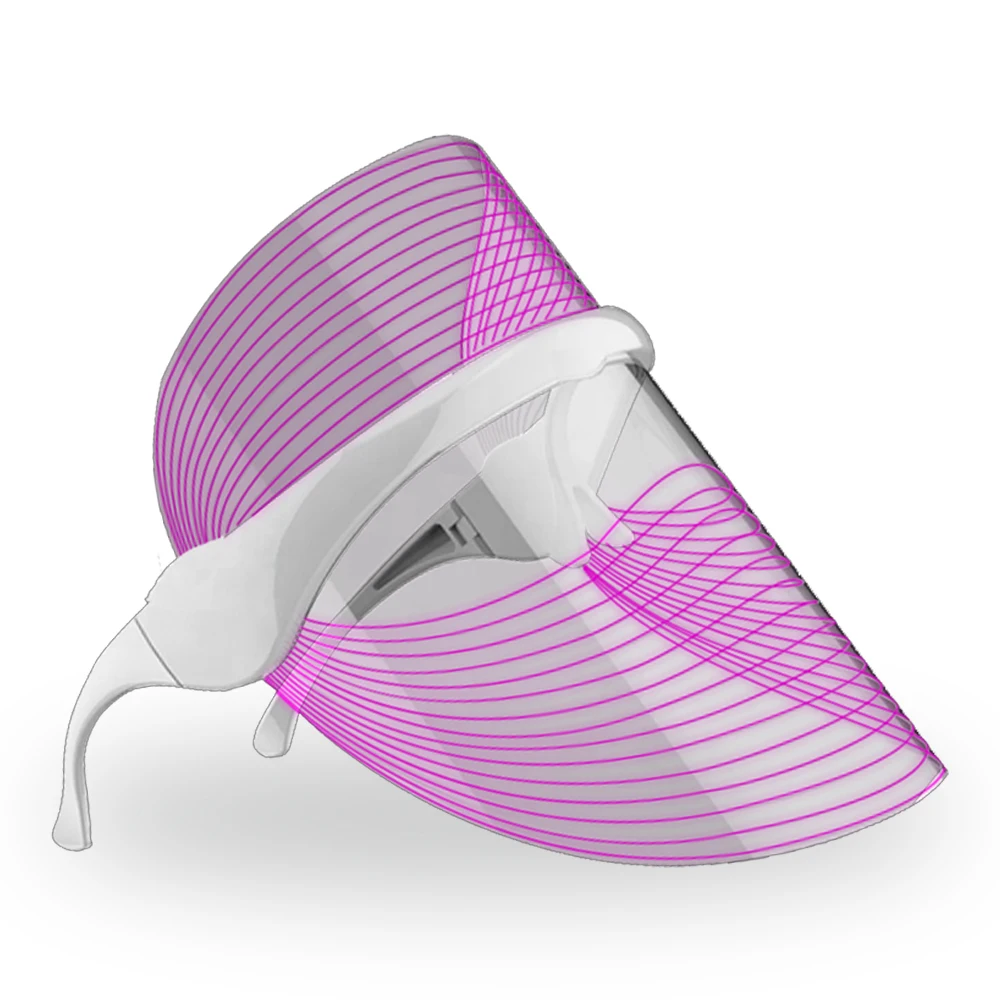 USB Rechargeable Korean Design Silicone Electronic 7 Colors PDT Infrared Photon Light Therapy Face Facial Beauty Led Mask