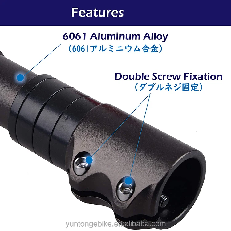 Bike Stem 31.8 Bicycle Handlebar Stem Bike Fork Extender Short Handlebar Riser Aluminum Alloy for Bicycle Road Bike MTB BMX Moun