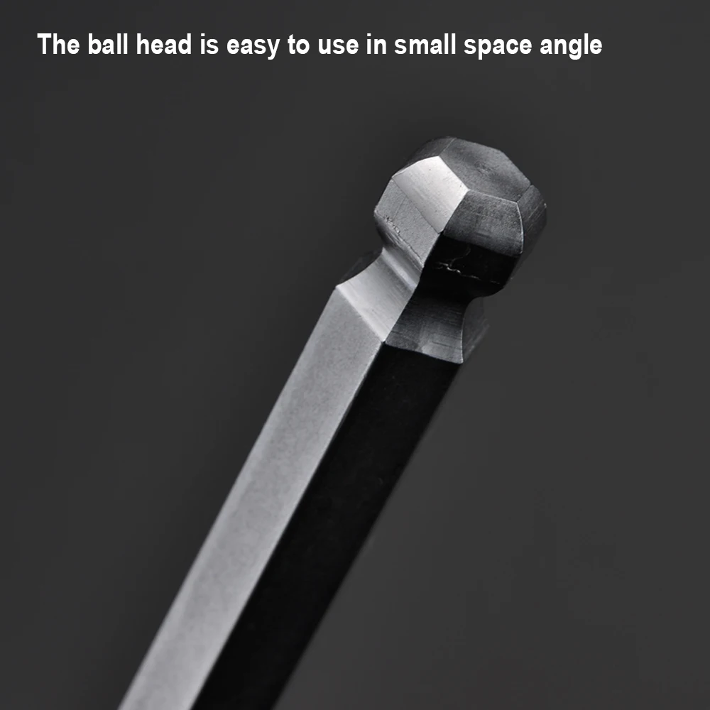 1.5mm-19mm Cr-V Allen Wrench Hex Key Spanner Set With Long Ball End Long Ball Point Hex Allen Key L Type Wrench