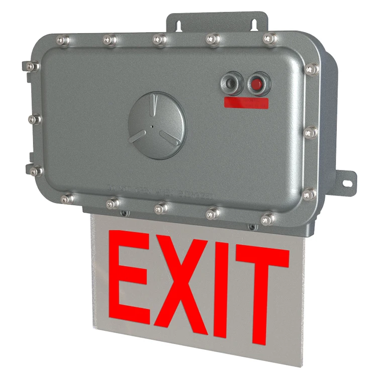 Factory Price Explosion Proof Emergency Luminaire Lithium Battery  Fire Exit Emergency Light IECEx ATEX Listed