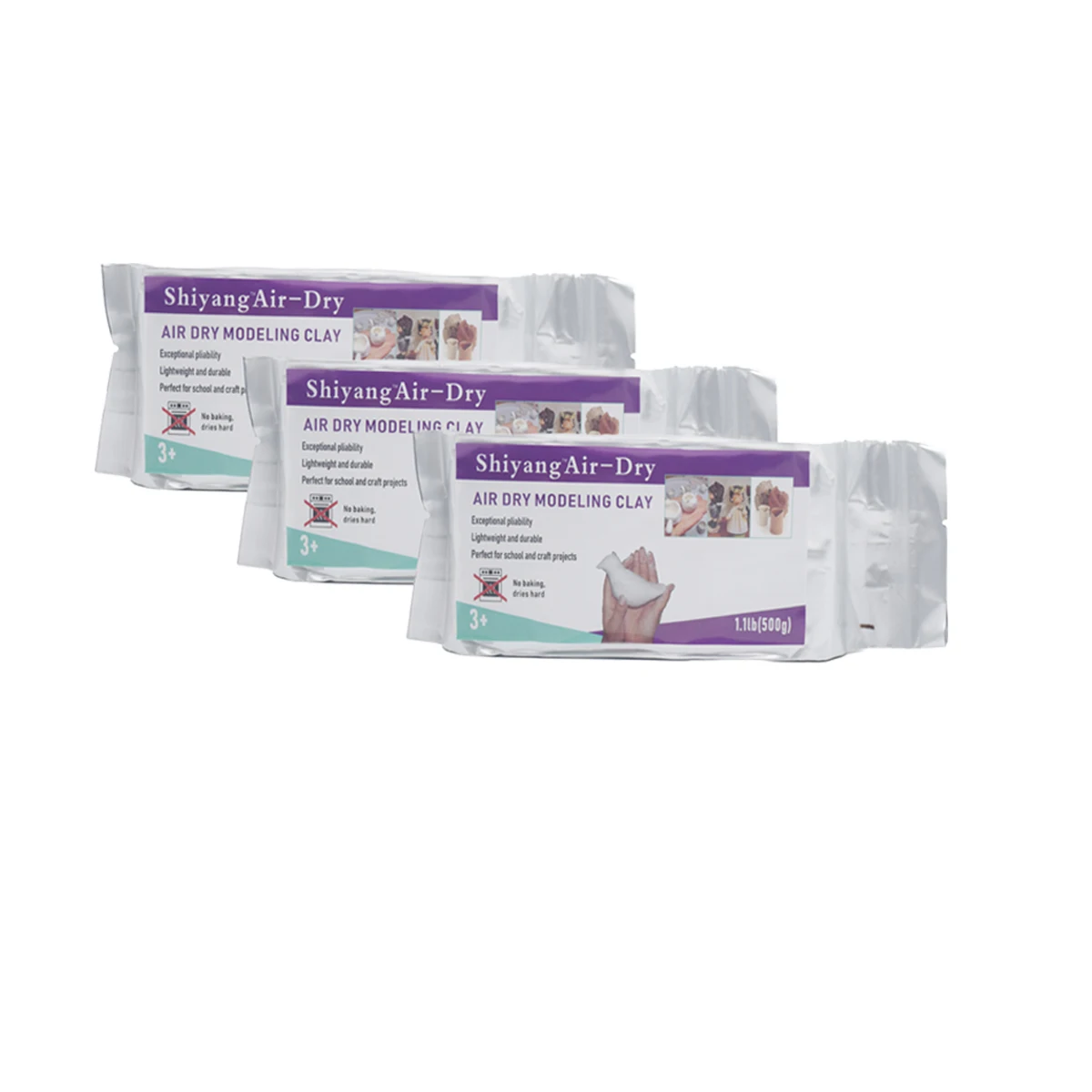 Natural Air Dried Clay White Clay Plastic Clay For Students Handmade Materials