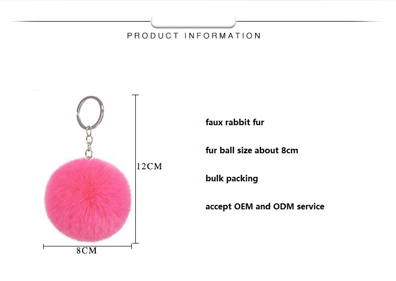 2024 Ins Pompom  Charm Keychain Key Holder Hair Ball Pom Pom  Purse Backpack Pendant Keyrings
