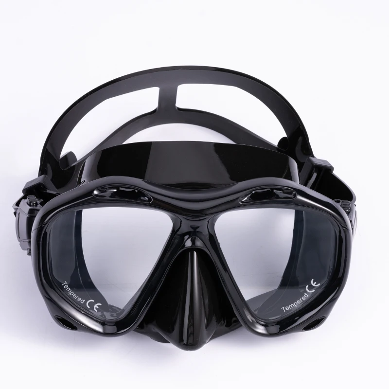 Adult tempered diving glasses free diving goggles water sports full face diving mask for myopia