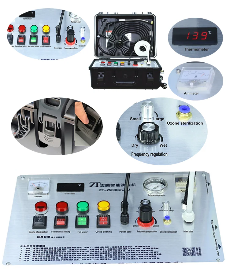 Vapor jet home appliance steam cleaner high pressure cleaning machine for ac parts spare refrigerator with wheels