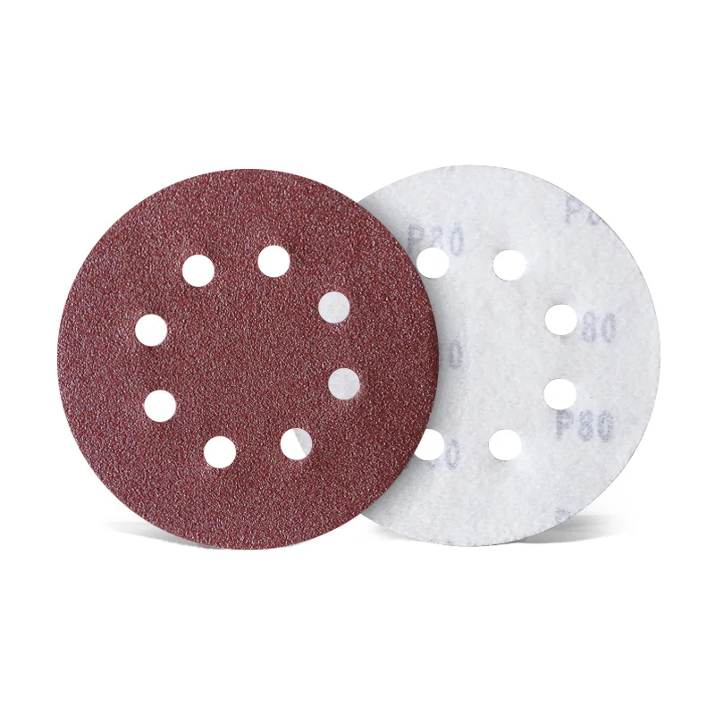 Sanding disc hook and loop Aluminum oxide disc 6inch with or without hole sanding disc with velcro for wood deburring, polishing