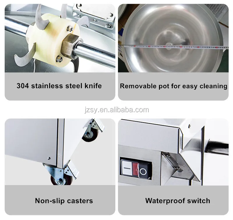 Wholesale price cheap commercial stainless steel automatic small meat sausage bowl cutter/surimi vegetable chopper mixer machine