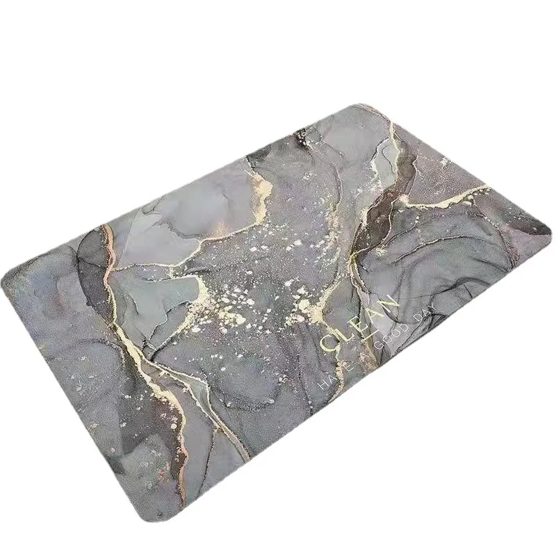 diatomaceous water absorbent rug set Diatom Mud Floor Mat anti slip absorb  bathroom foot  mat