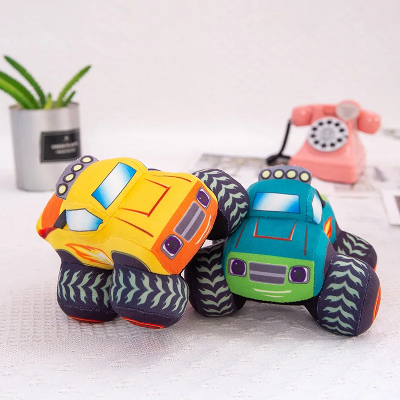 Wholesale Promotional Monster Stuffed Car SUV dolls Plush Animal Soft Toy Plush Cars Toys For Kids Gift boys birthday gifts