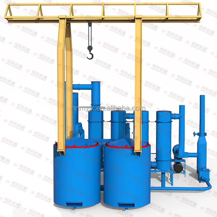 Бездымная печь для карбонизации воздушного потока/печь для производства древесного угля без дыма