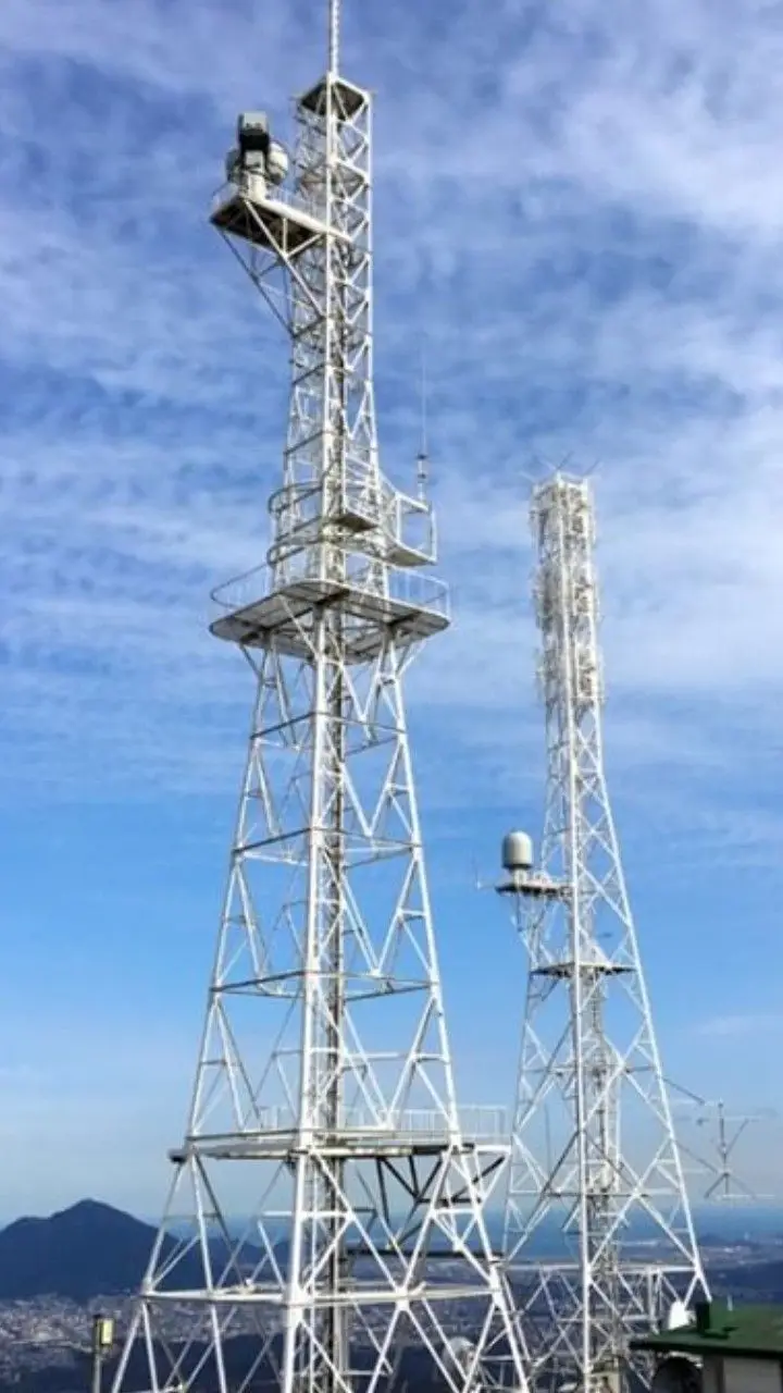 28-50M 3 leg galvanized steel lattice tube Radio Tower 4g wireless bts gsm tv antenna signal telecommunication tower