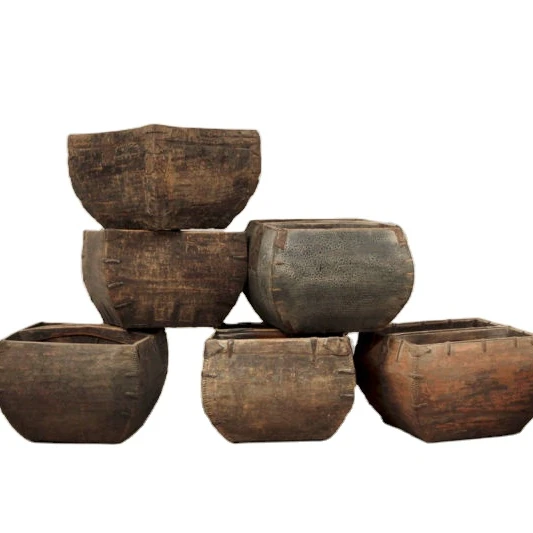 Chinese Antique Furniture Old Wooden Bucket original wooden bucket