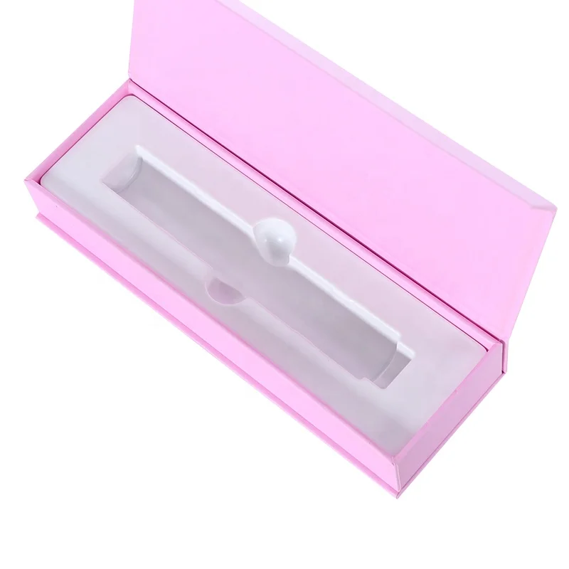 custom printing 10ml skin care dropper bottle vial mascara Eyeliner lipstick packaging magnetic pink gift box