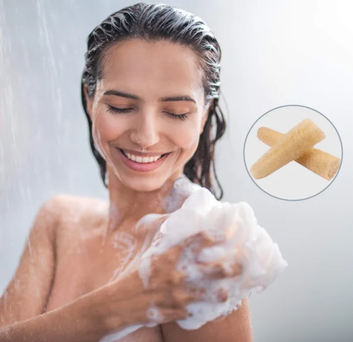 6.3-7.9 Inch Exfoliating Biodegradable Loofah Sponges Cellulose Dish Scouring Scrubber Whole Natural Loofah