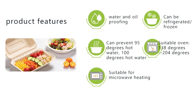 Manufacturers direct low minimum order volume degradable bento cake takeout packaging box