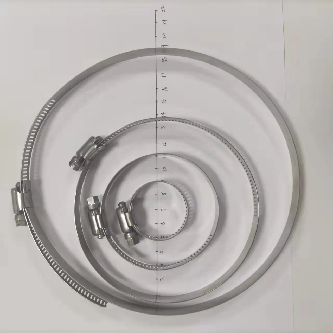 Perforated Band American Type Hose Clamp for Pipe Galvanized Steel Car Auto Hot Sales in Japan Germany France