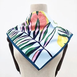 Low Minimum cotton polyester real fur square scarf for women