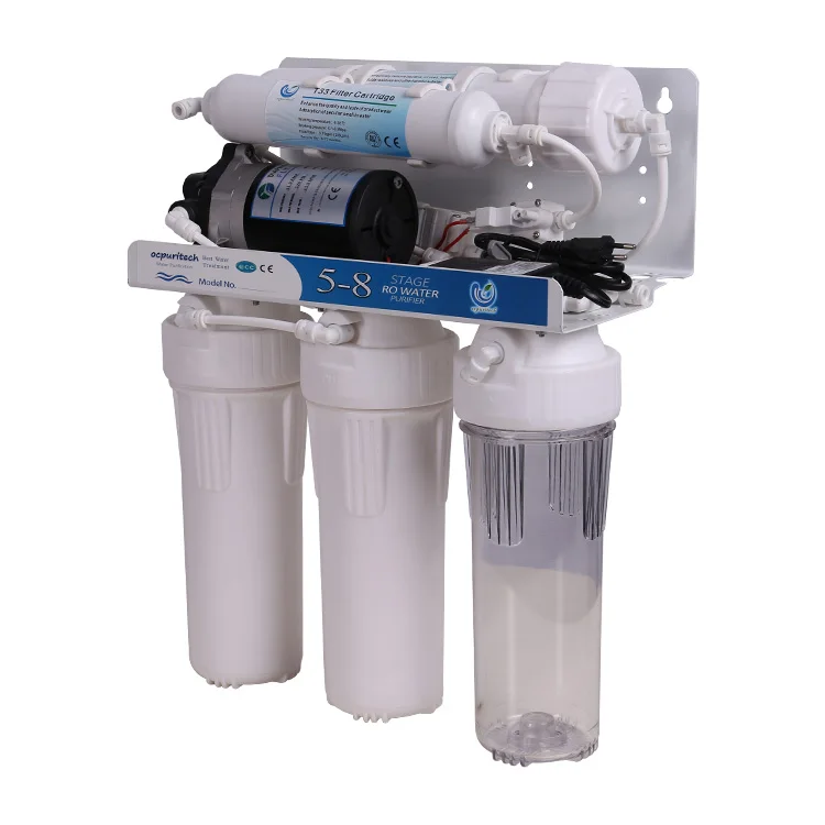 China Reverse Osmosis Drinking Water Filter System Purification  Wholesale ro plant 75gpd RO Home Plant