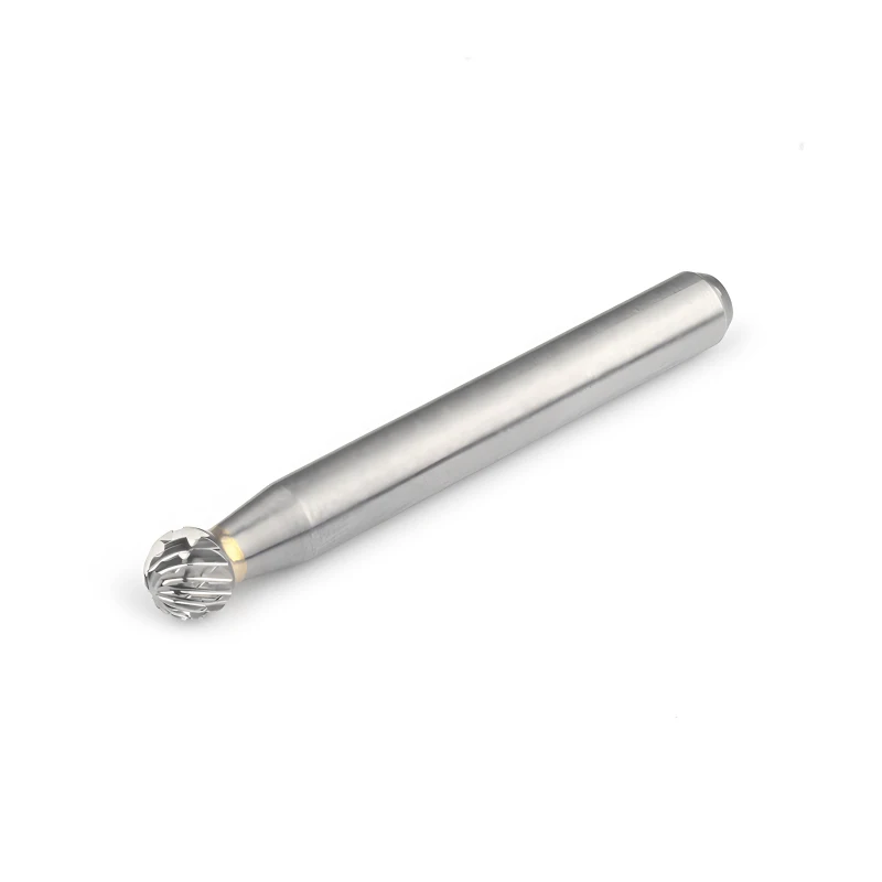 Carbide Burrs D0605 Solid Tungsten Carbide Rotary Drill Files 6.00mm  Shank Diameter Ball Shape Bit for Metal Wood