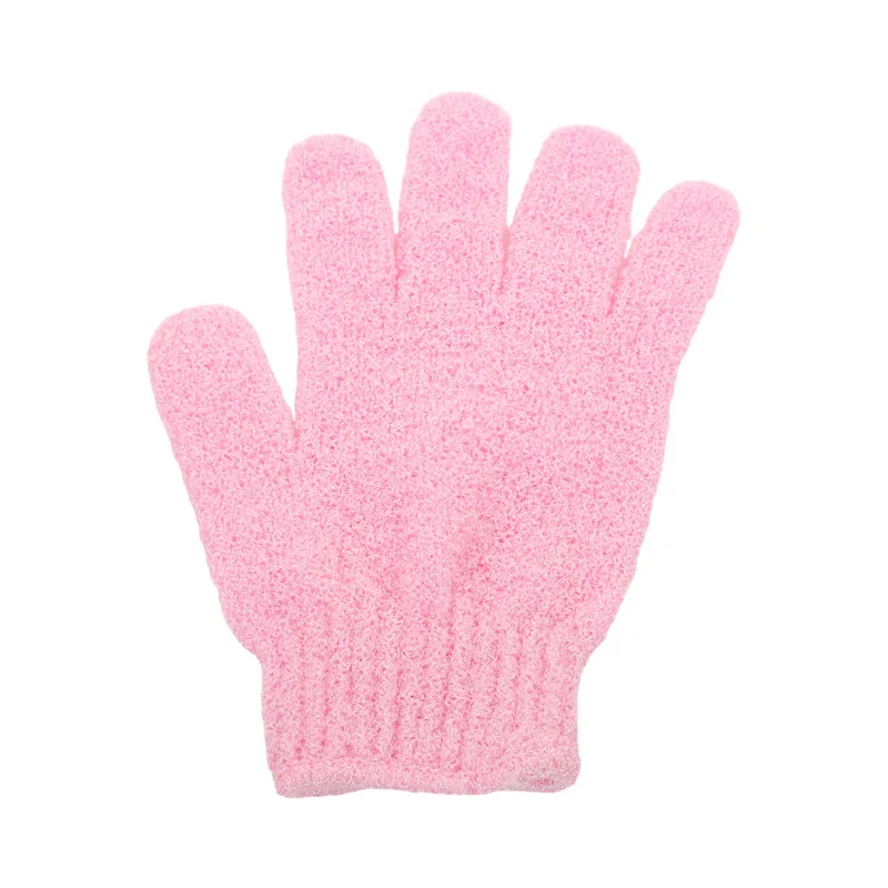 Wholesale Natural Exfoliating Glove Five Fingers Nylon Gloves Deep Clean Body Exfoliating Gloves Body Exfoliator Scrubber