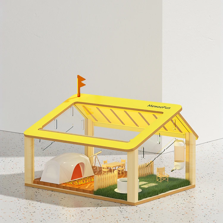 Wholesale Small Animal Cages 18.5*13.39*14.09 in Acrylic Wooden Chinchilla Hamster Cage