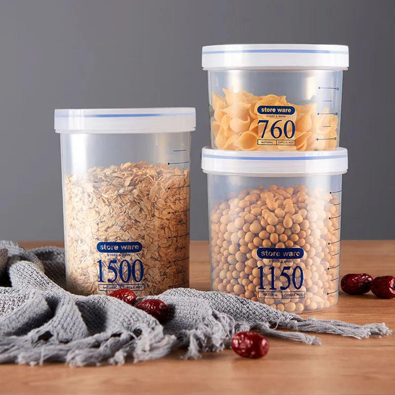 Airtight Milk Powder Cans Food Grade Pp Material Bpa Free Food Storage Containers Multi-size Dishwasher Safe Sealed jar