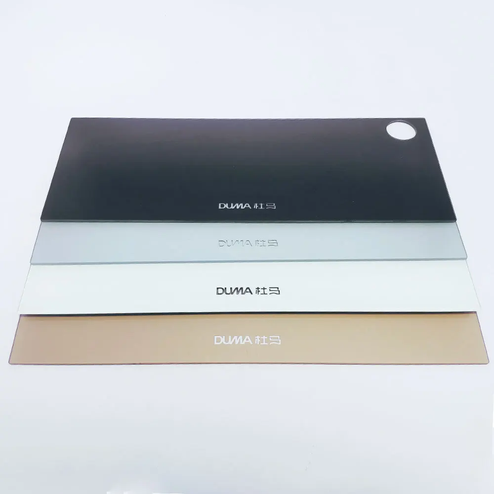 Customized Small Size Touch Room Number Plate Tempered Glass Panel With Color Silk Screen Printing for Smart