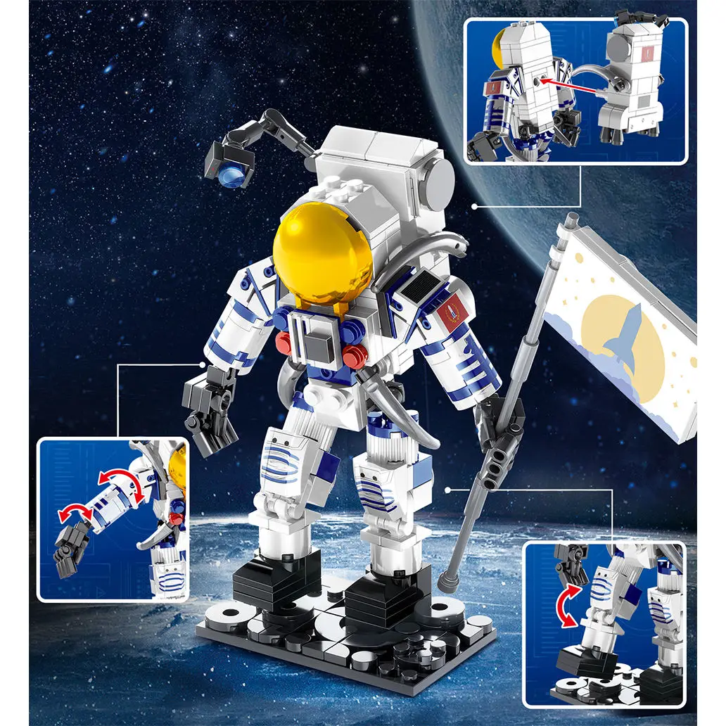 Мини-фигурки космических астронавтов