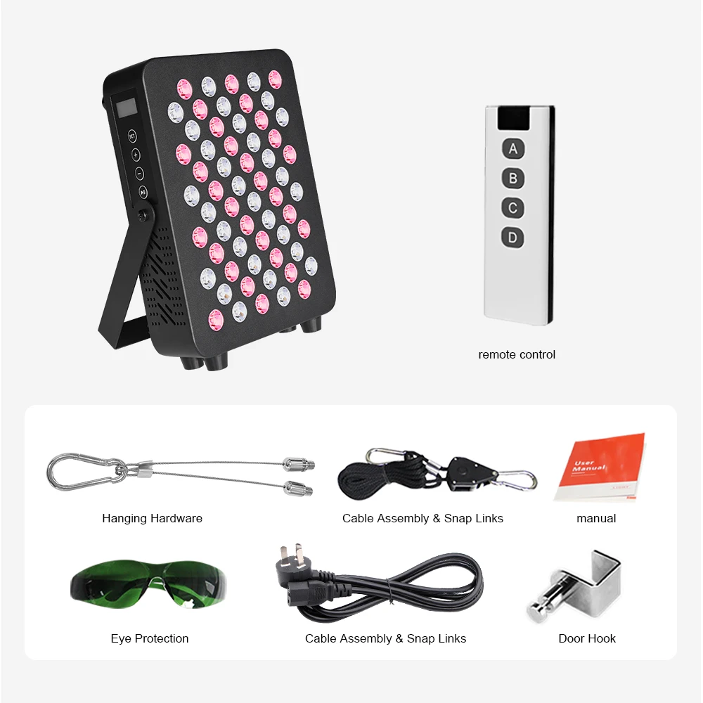 IDEALIGHT 187mw/cm2 Wound Healing 300W LED 660nm 850nm Red Infrared Therapy Light Panel