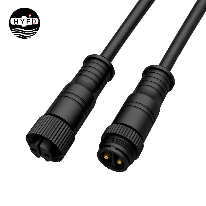 Manufacturers Wholesale Male Female 2p 3p 4p 5p 6p 8p Ip68 Waterproof  Male Female Connector M16 Connector