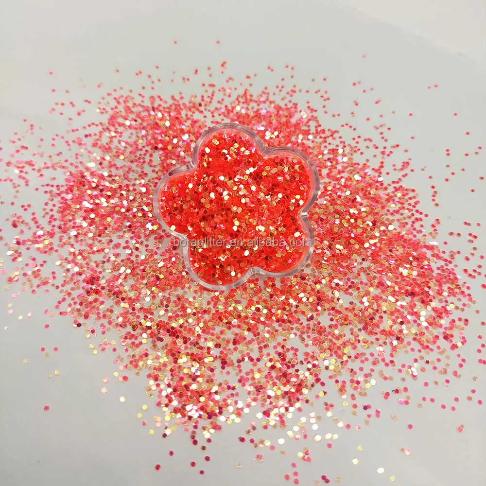 2024 Wholesale Bulk Customizable Colorful PET Holographic Cosmetics Glitter Sequin for Nail Art Christmas Decoration Pigment