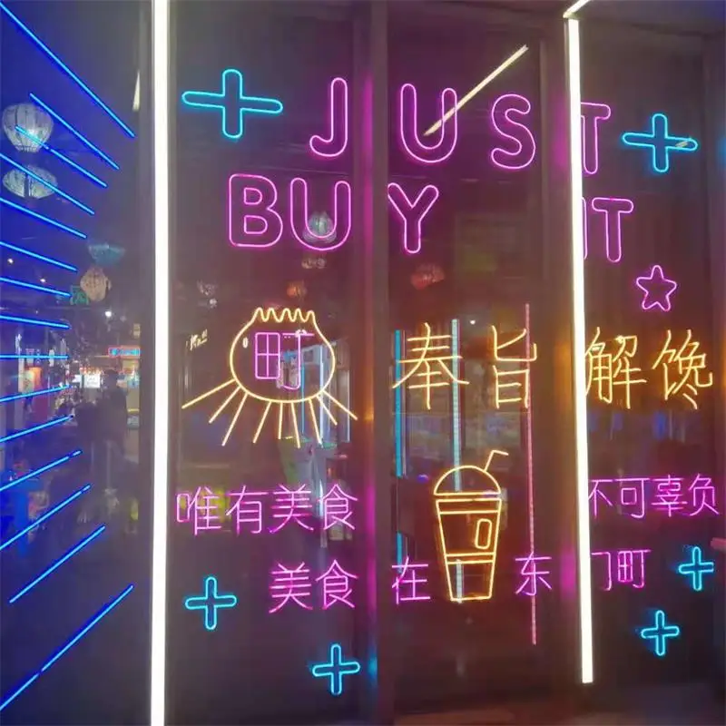 Full Color Led Neon Strip Flexable Strip Neon Lights Indoor Remote Control Rgb Indoor Decorations Backlight Led 50Inch