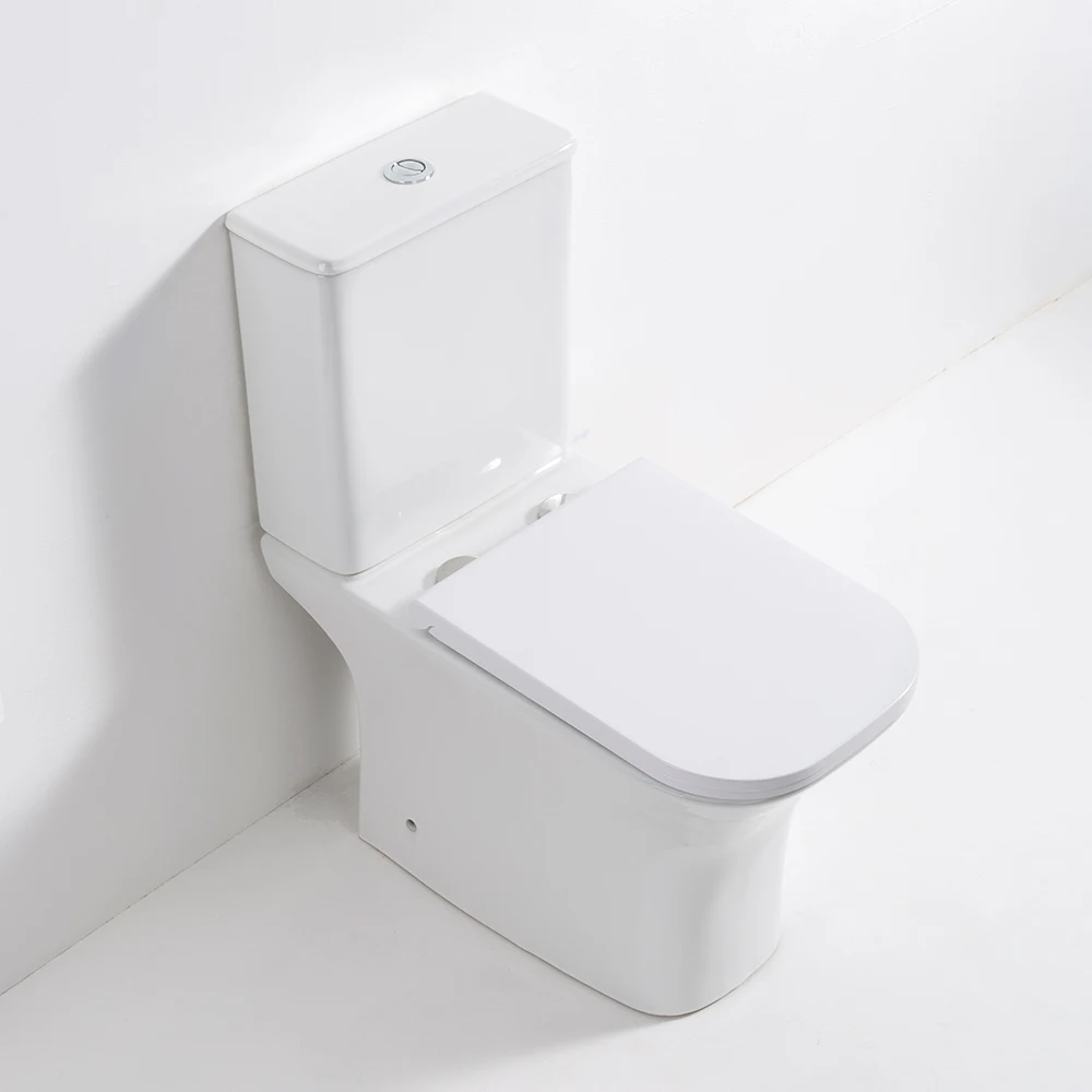 American bathroom floor mounted ceramic water closet white color toilets sanitary ware wash down two piece toilet set