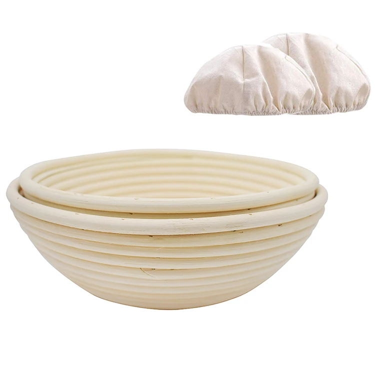 online Top Selling Products High Quality Eco-friendly Cheap Baking Tools Rattan Handmade Bread Basket New Natural Style