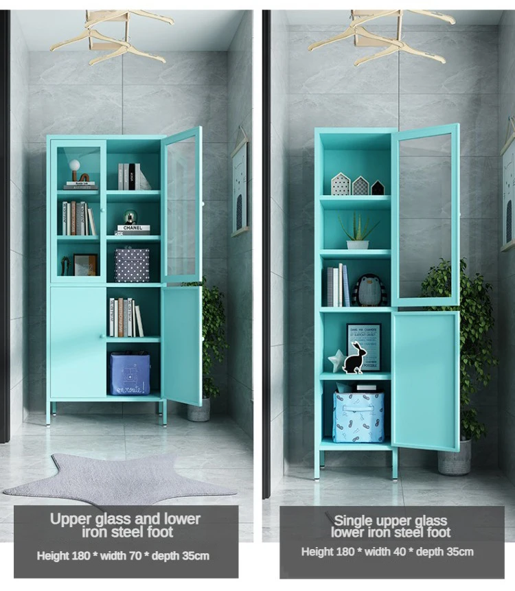 Factory Wholesale Metal Locker Bookcase Storage Kindergarten Book Shelf