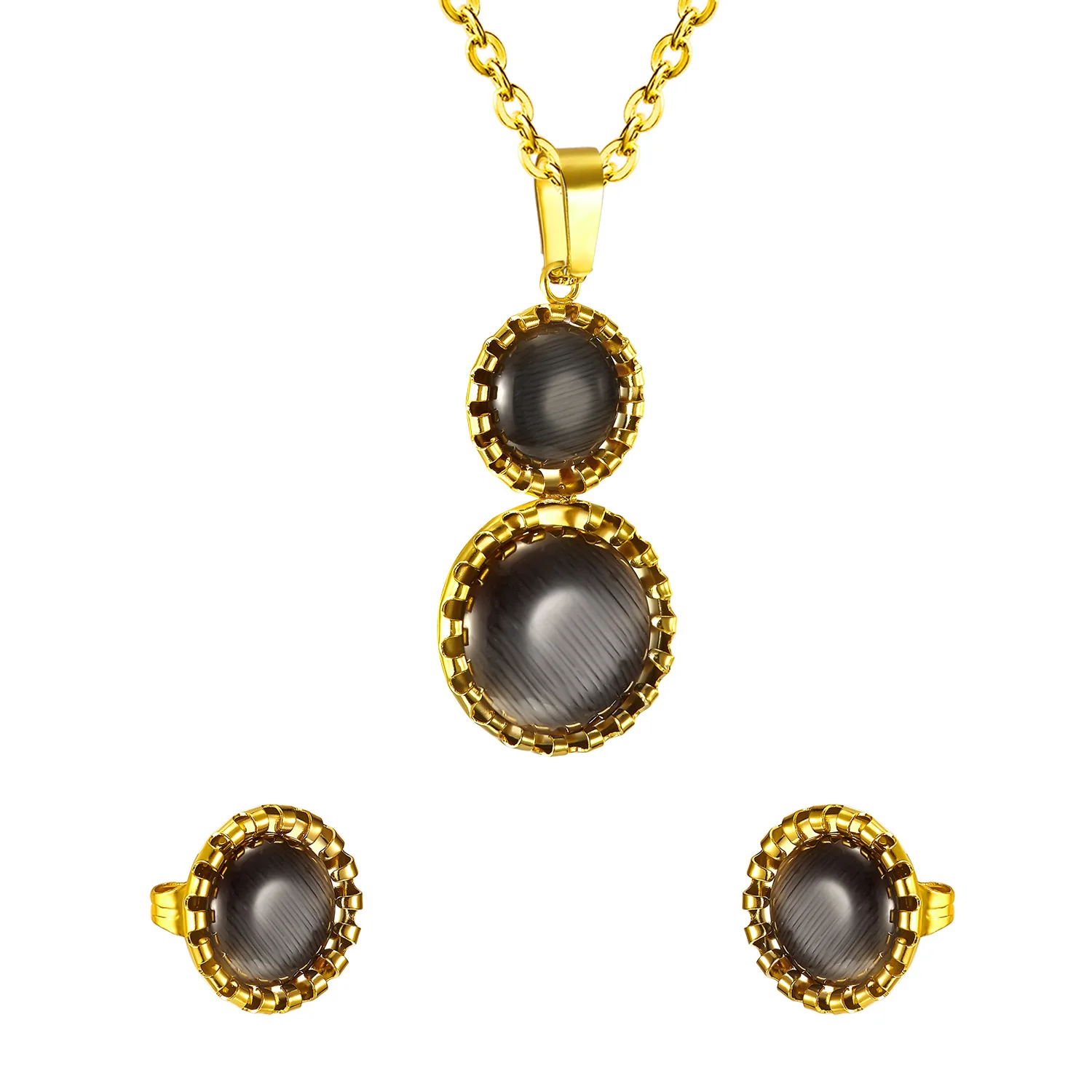 Trendy Opal Jewelry Set For Women,Opal Necklace Earrings ,Wholesale Necklace And Earrings jewelry Set